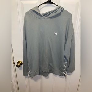 Pink Victoria’s Secert green sweatshirt